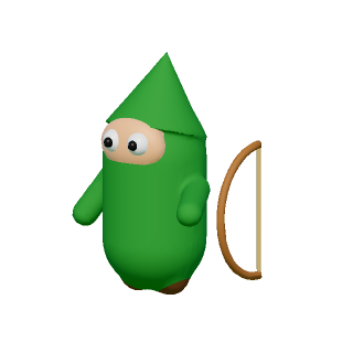 The archer's first draft: the bow floats beside the hand